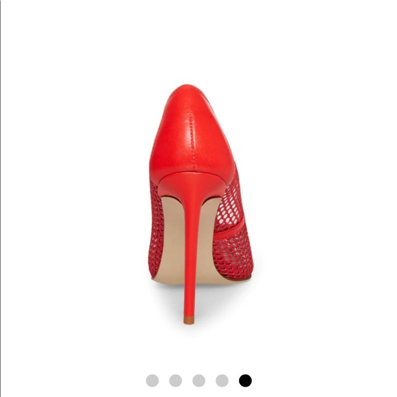Red fishnet pumps BRAND NEW. NEVER BEEN WORN. - Picture 4 of 11